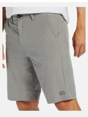 Men's Billabong Casual Heather Gray Summer Hybrid Walking and Water Shorts